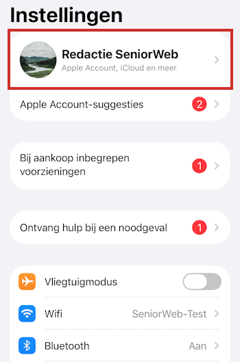 Log in met je Apple Account